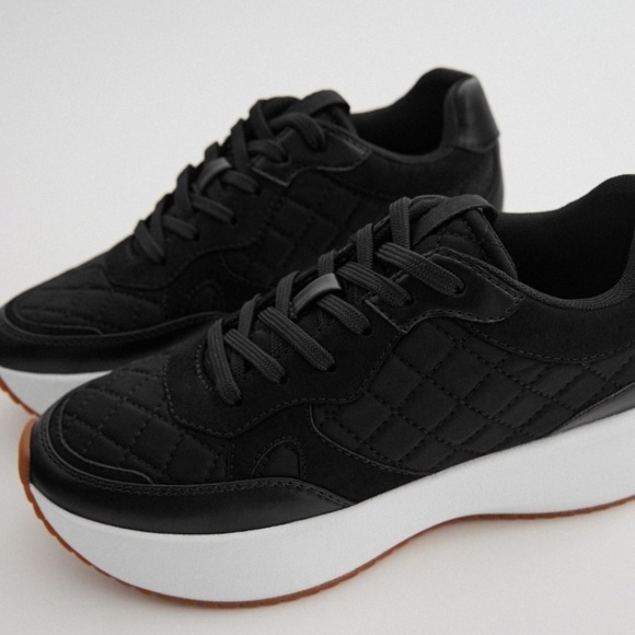 ZARA BNWT Quilted Sneakers - Picture 4 of 5